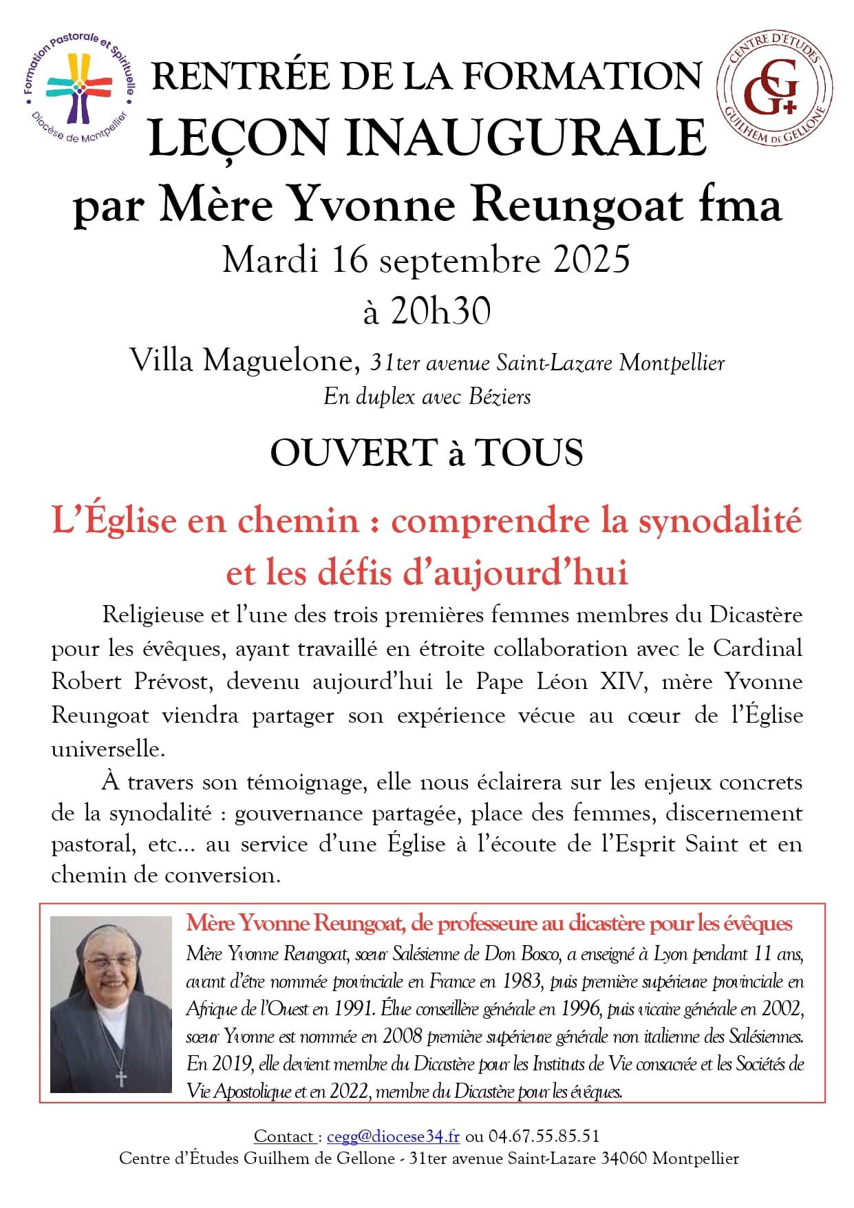 Rentrée Formation_Leçon inaugurale 2025 Site internet